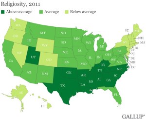 Church Attendance Map